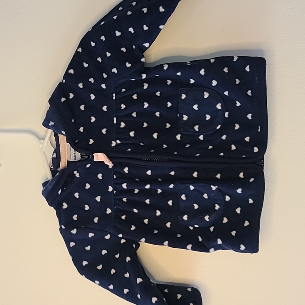 Flannel Zip-Up Hooded Sweater - 3m